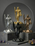 Anubis - Ägyptischer Gott - Handbemalte antike Goldstatue - Altardekoration